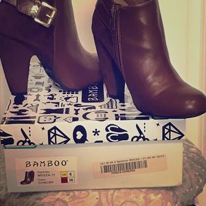 Brown booties